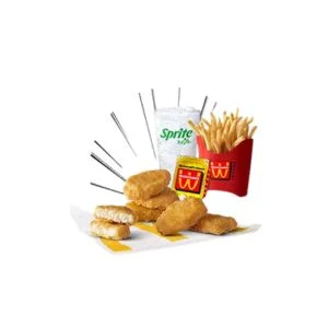 6-pc. Chicken McNuggets Medium Meal with Fries and Savory Chili WcNuggets Sauce