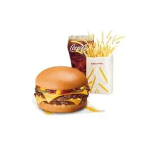 Double Cheeseburger with Sweet Corn McShaker Fries and Drink